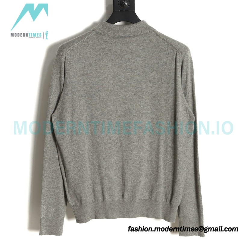 Prada - 23FW Half-zipper Bottom Knit Sweater