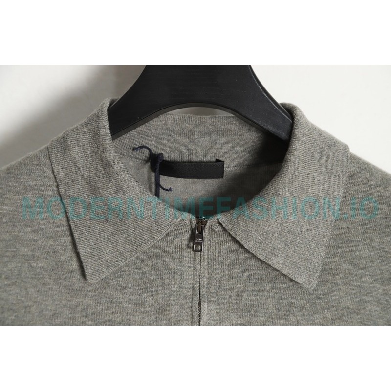 Prada - 23FW Half-zipper Bottom Knit Sweater