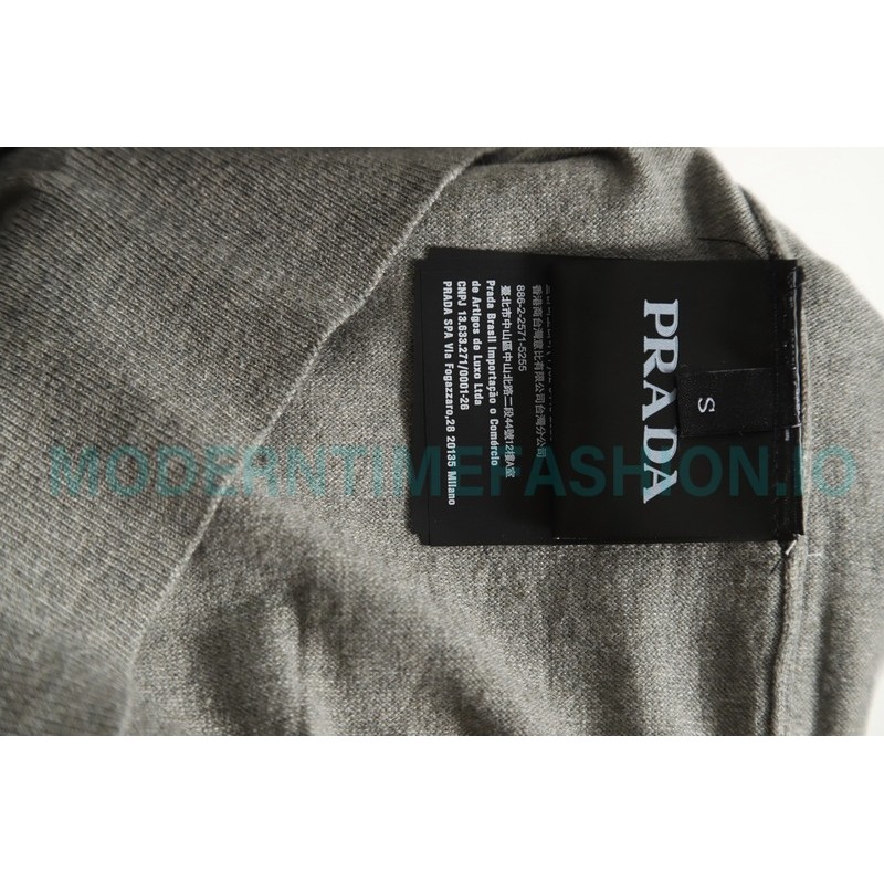Prada - 23FW Half-zipper Bottom Knit Sweater