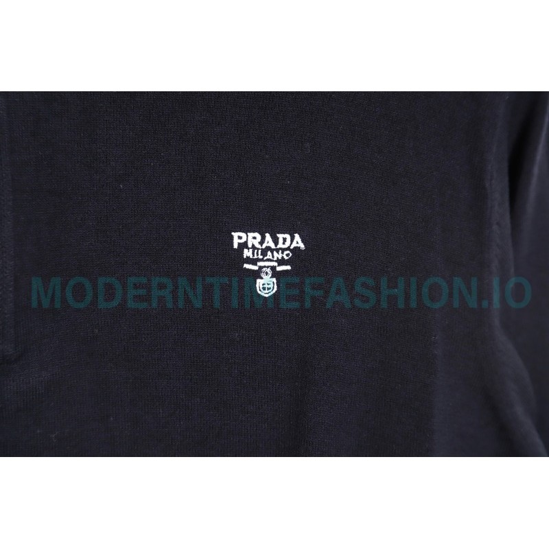 Prada - 23FW Half-zipper Bottom Knit Sweater