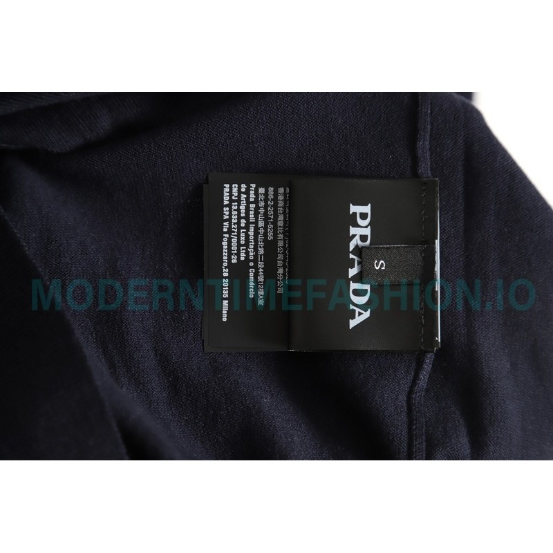 Prada - 23FW Half-zipper Bottom Knit Sweater