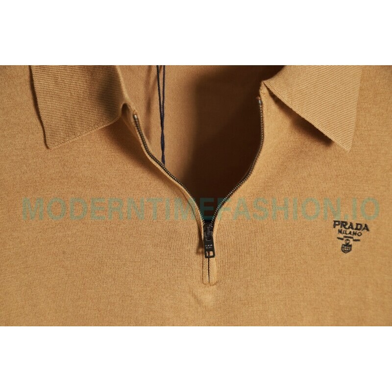 Prada - 23FW Half-zipper Bottom Knit Sweater