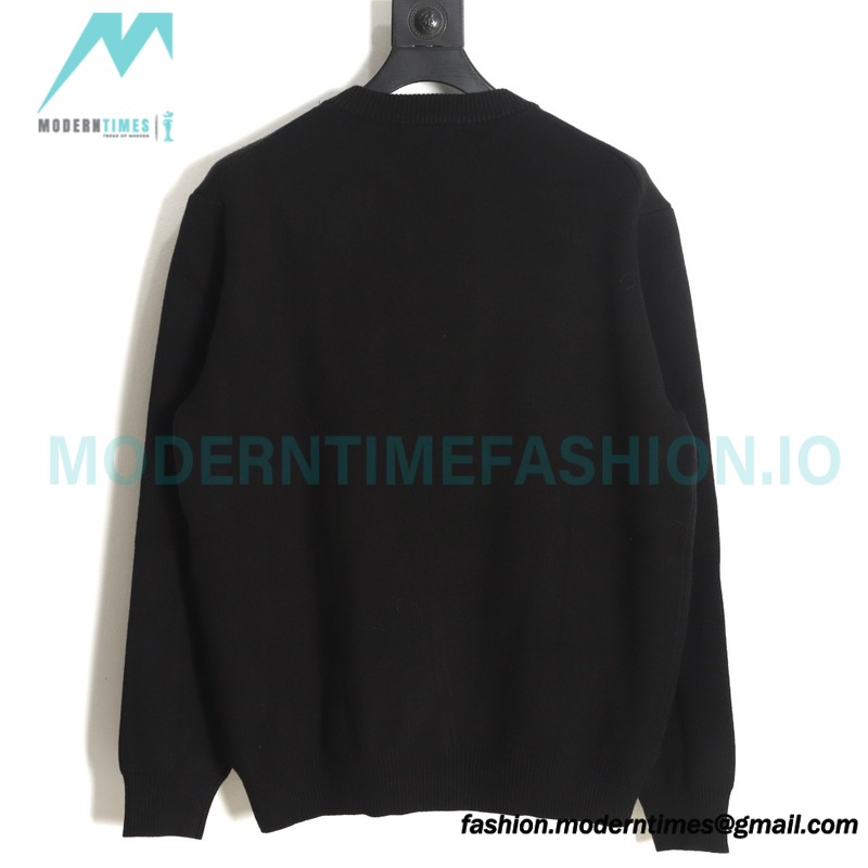 Prada - 22ss Triangle Pocket Knitted Long-sleeved Sweater