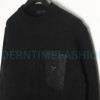 Prada - 22ss Triangle Pocket Knitted Long-sleeved Sweater