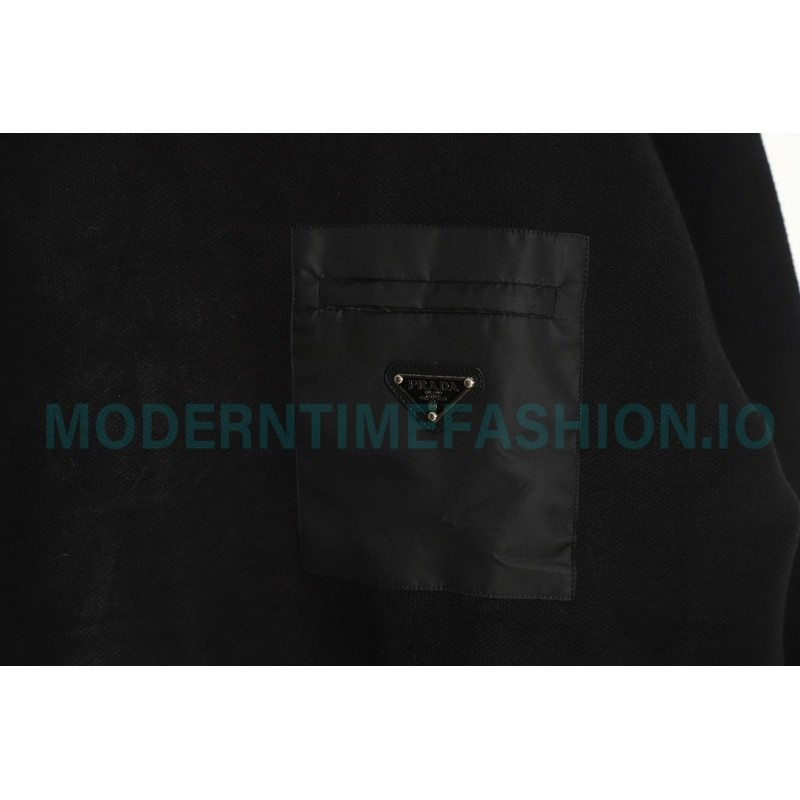 Prada - 22ss Triangle Pocket Knitted Long-sleeved Sweater