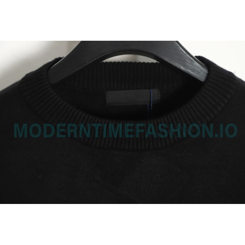 Prada - 22ss Triangle Pocket Knitted Long-sleeved Sweater