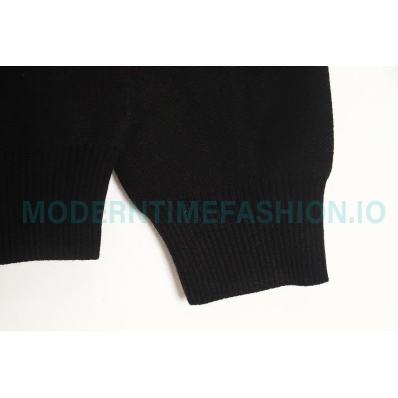 Prada - 22ss Triangle Pocket Knitted Long-sleeved Sweater
