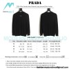 Prada - 23SS 4-Bar Smoke-blue Flannel Long-sleeved Shirt Jacket