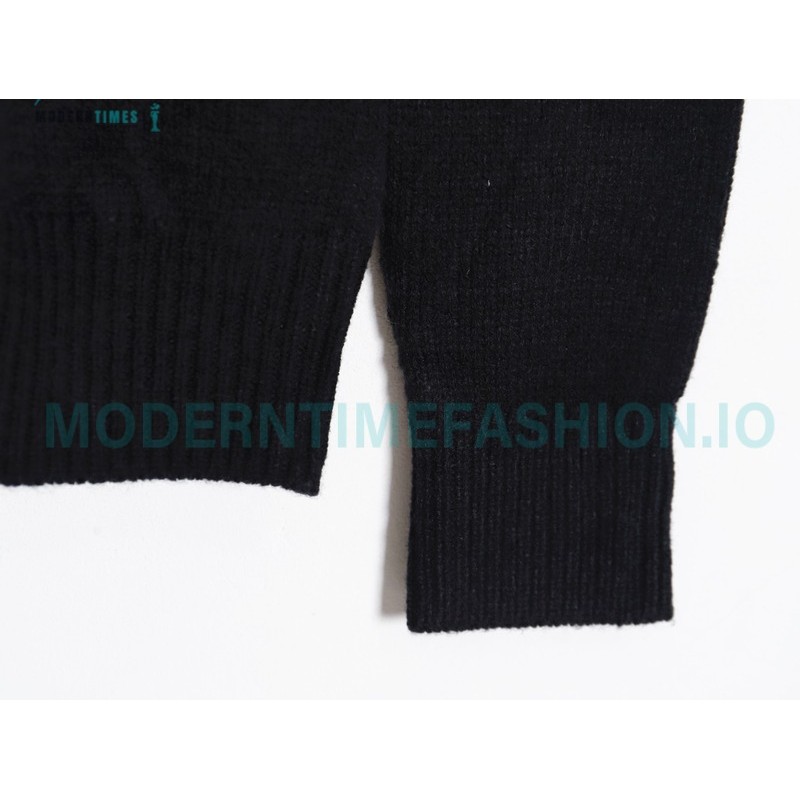 Prada - 23FW Machine Embroidered Letter Crewneck Sweater