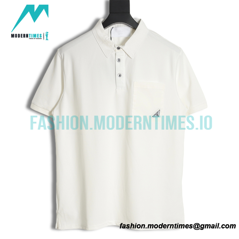 Prada - Classic Iron Pocket Logo Short-sleeved Polo Shirt