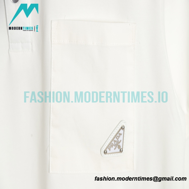 Prada - Classic Iron Pocket Logo Short-sleeved Polo Shirt