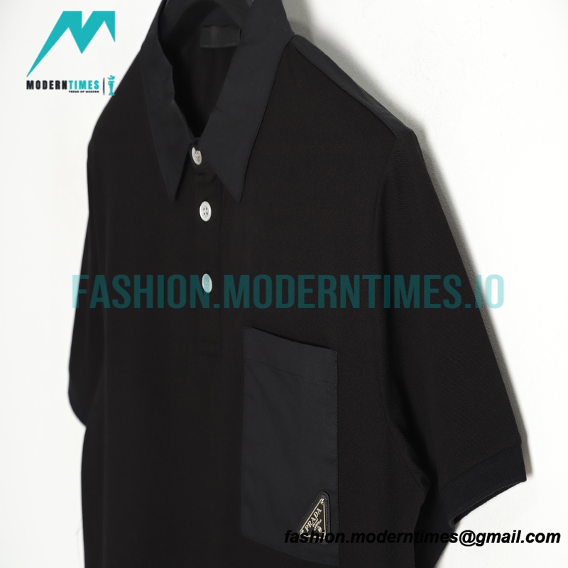 Prada - Classic Iron Pocket Logo Short-sleeved Polo Shirt