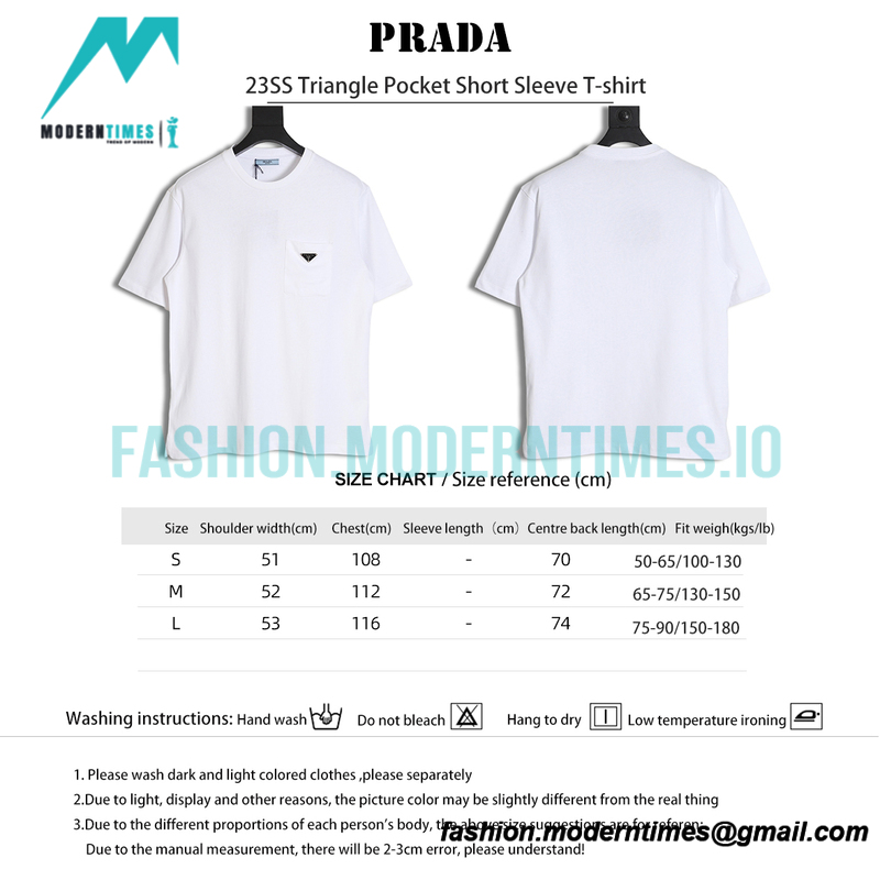 Prada - 23SS Triangle Pocket Short Sleeve T-shirt
