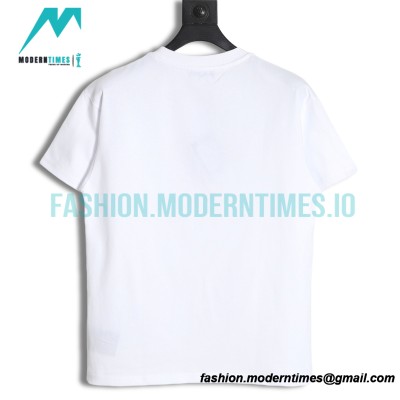 Prada - Classic Triangle Embossed Letter Logo Round Neck Short-sleeved T-shirt