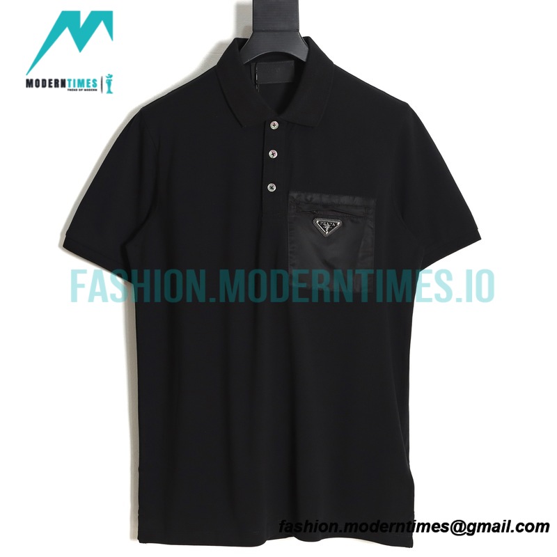Prada - 23ss Triangle Pocket Polo Short Sleeve