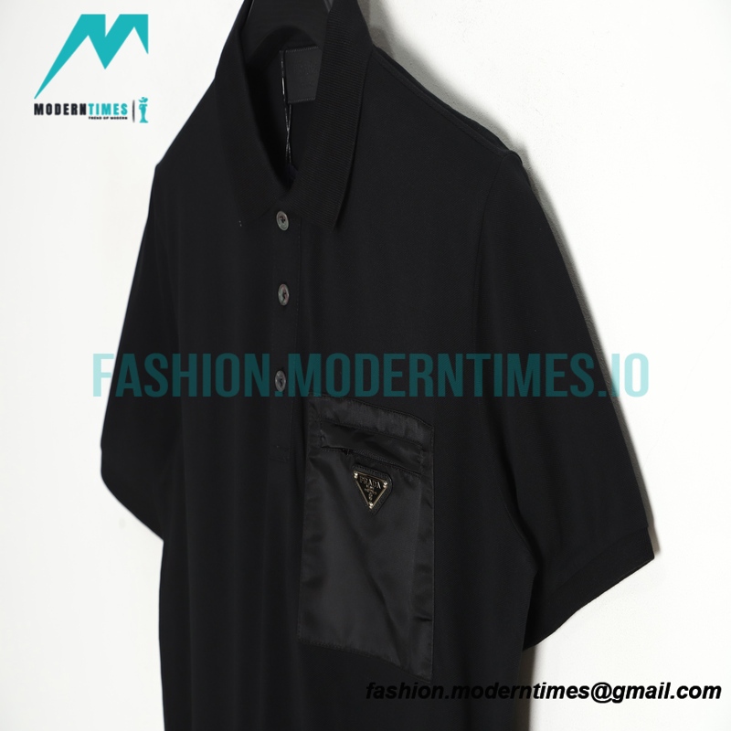 Prada - 23ss Triangle Pocket Polo Short Sleeve
