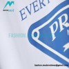Prada - Short Sleeve T-shirt With Blue Chest Triangle Letter Print