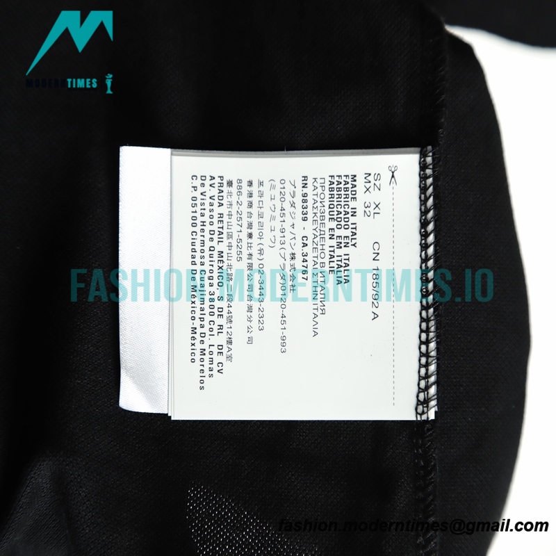 Prada - 22ss Triangle Nylon Stitching Polo Short Sleeve