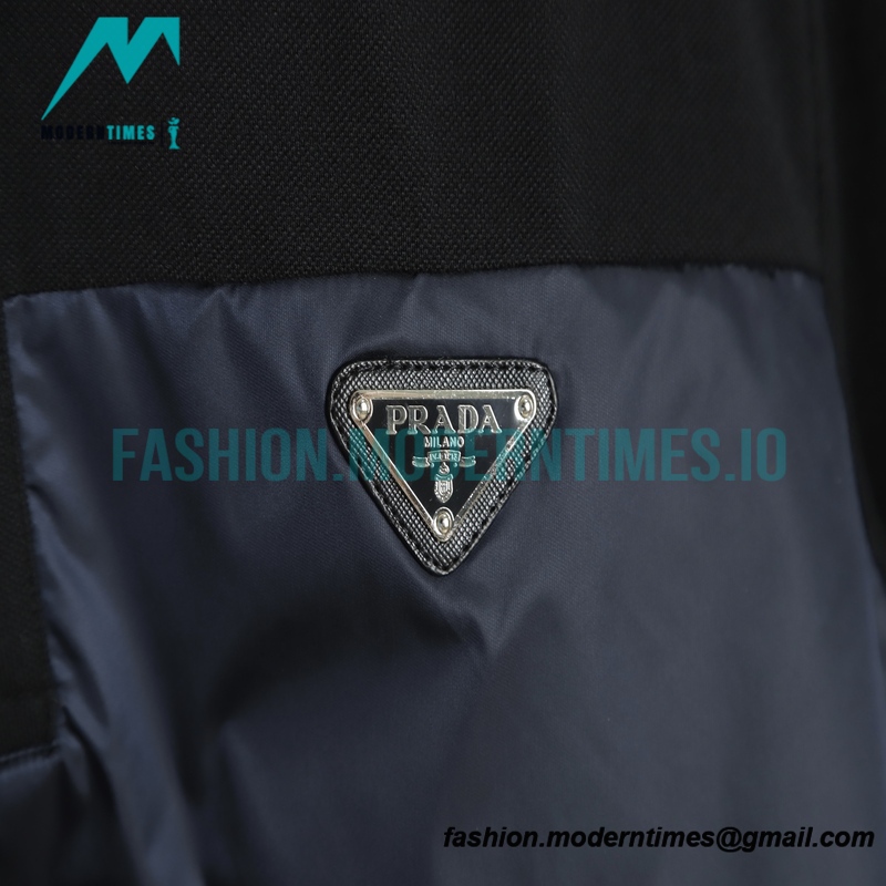 Prada - 22ss Triangle Nylon Stitching Polo Short Sleeve