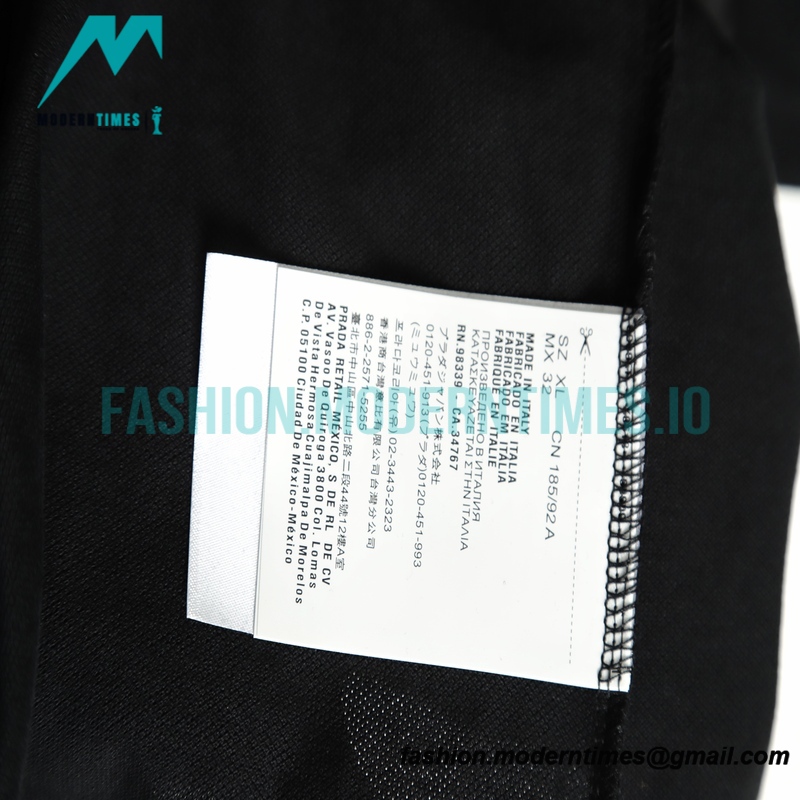 Prada - 22ss Triangle Nylon Stitching Polo Short Sleeve