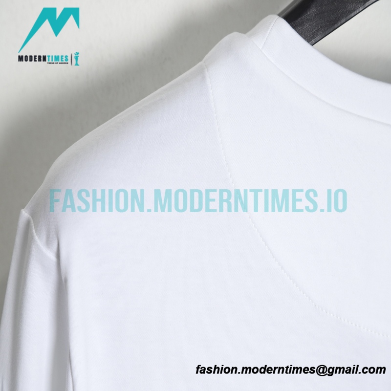 Prada - Long Sleeve T-shirt With Triangular Leather Label 