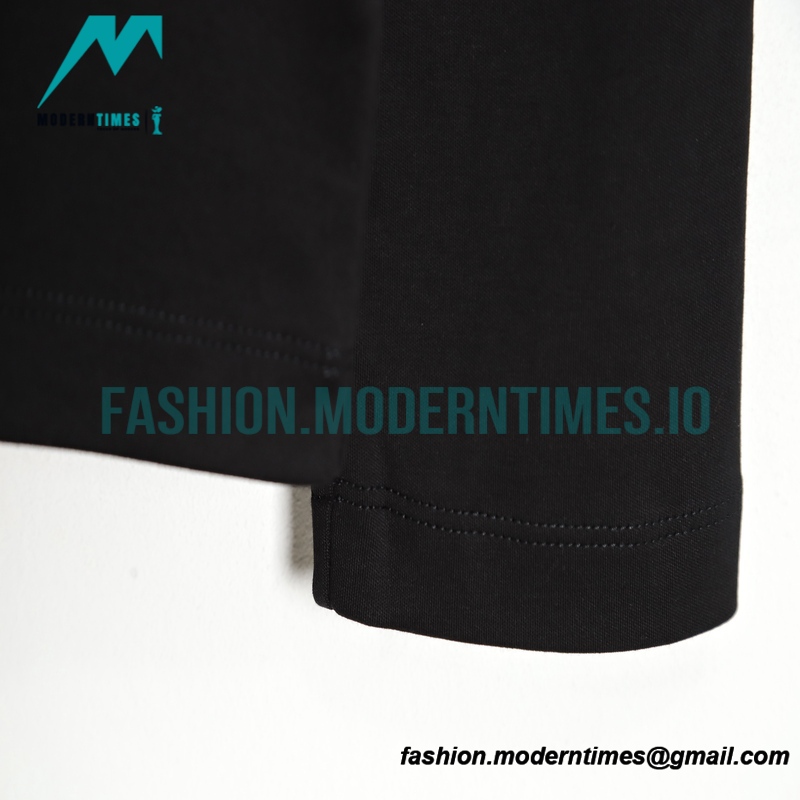 Prada - Long Sleeve T-shirt With Triangular Leather Label 