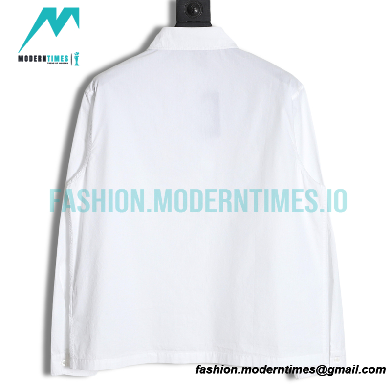 Prada - 23ss Triangle Pocket Poplin Long-sleeved Shirt