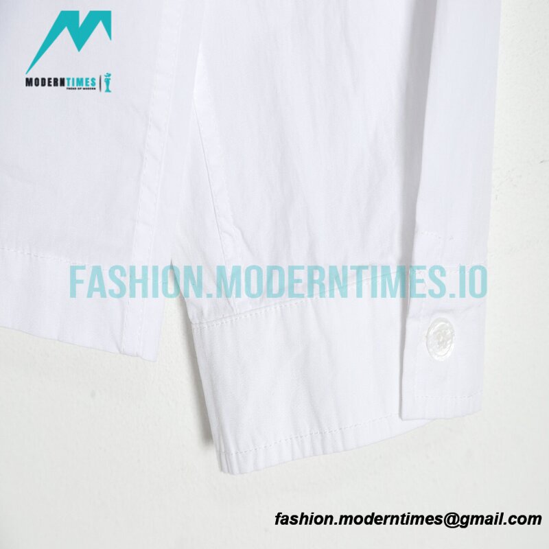 Prada - 23ss Triangle Pocket Poplin Long-sleeved Shirt