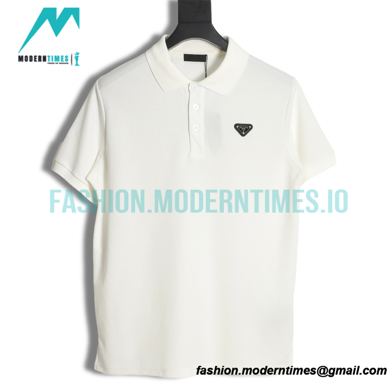 Prada - Classic Triangle Polo Short Sleeve