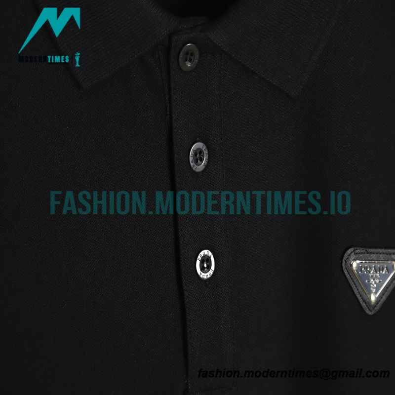 Prada - Classic Triangle Polo Short Sleeve