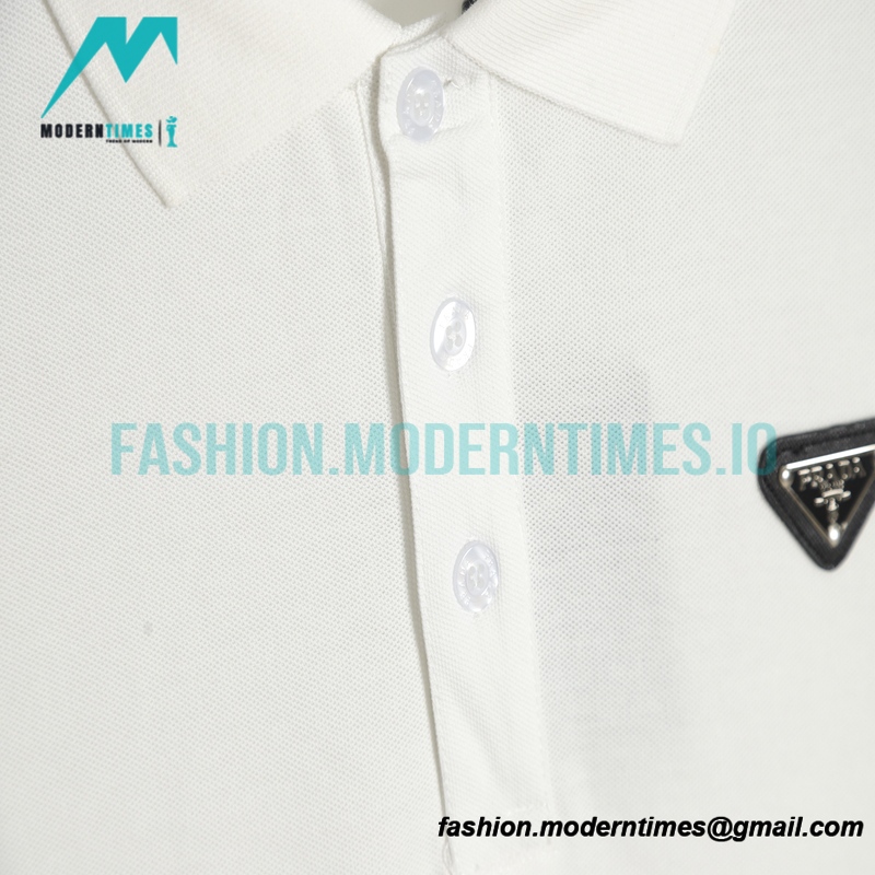 Prada - Classic Triangle Polo Short Sleeve