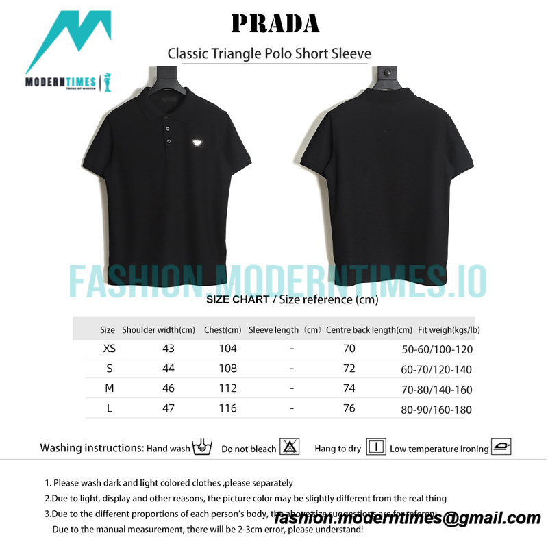 Prada - Classic Triangle Polo Short Sleeve
