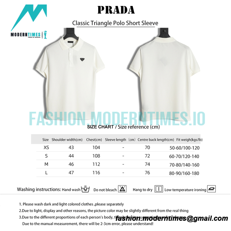 Prada - Classic Triangle Polo Short Sleeve