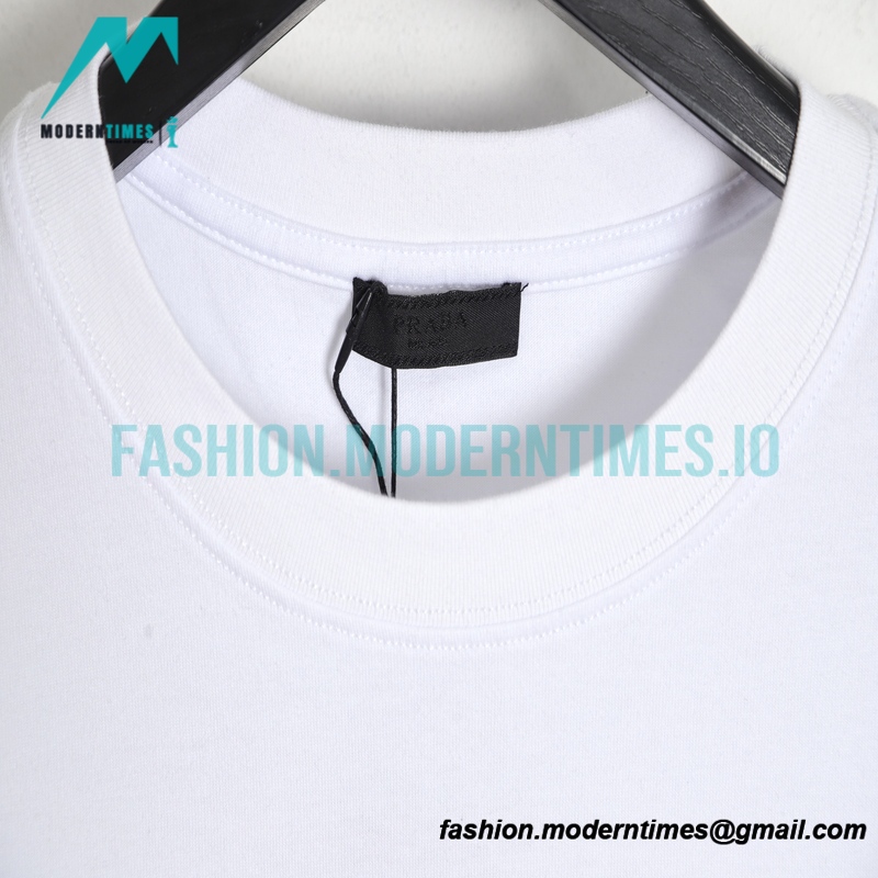 Prada - Poster Figure Print Short Sleeve