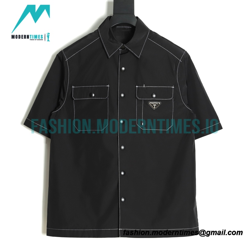 Prada - 22SS Line Cargo Pocket Short-sleeved Shirt