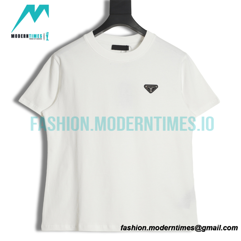 Prada - Triangle Logo Couple Short Sleeve T-shirt