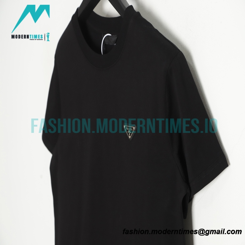 Prada - Triangle Logo Couple Short Sleeve T-shirt