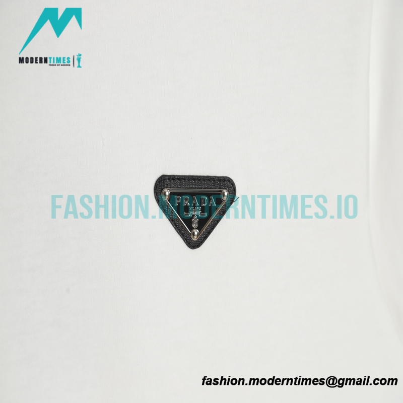 Prada - Triangle Logo Couple Short Sleeve T-shirt