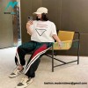 Prada - 23SS Webbed Inverted Triangle Label Short Sleeve T-shirt