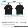 Prada - 23SS Webbed Inverted Triangle Label Short Sleeve T-shirt