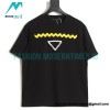 Prada - 23SS Webbed Inverted Triangle Label Short Sleeve T-shirt