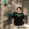 Prada - 23SS Webbed Inverted Triangle Label Short Sleeve T-shirt