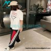 Prada - 23SS Webbed Inverted Triangle Label Short Sleeve T-shirt