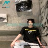 Prada - 23SS Webbed Inverted Triangle Label Short Sleeve T-shirt