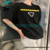 Prada - 23SS Webbed Inverted Triangle Label Short Sleeve T-shirt