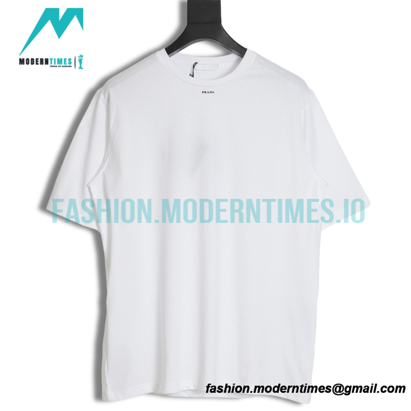 Prada - 23SS Small Letter Print Short Sleeve T-shirt