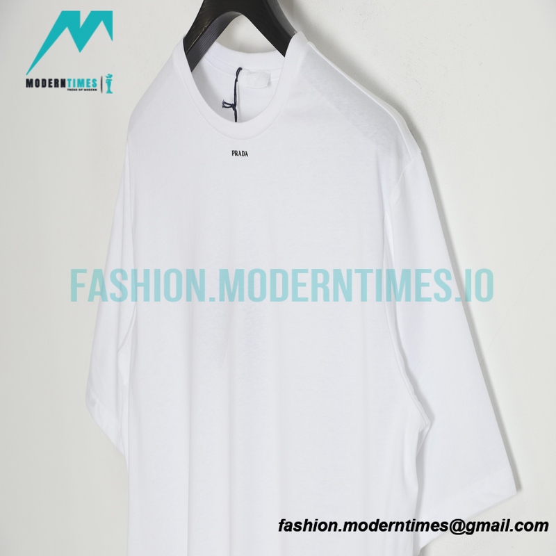 Prada - 23SS Small Letter Print Short Sleeve T-shirt