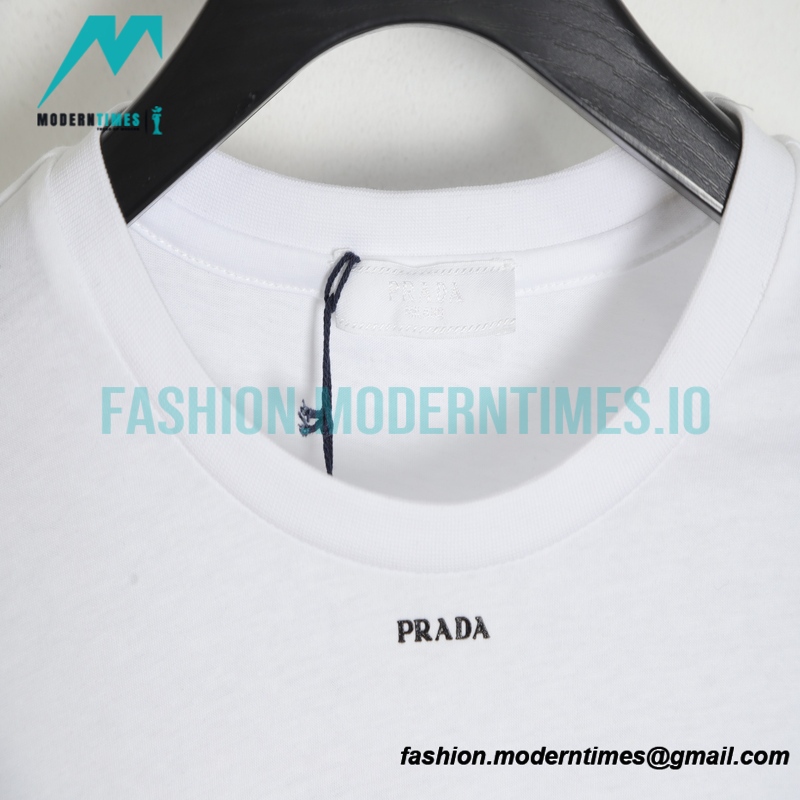 Prada - 23SS Small Letter Print Short Sleeve T-shirt