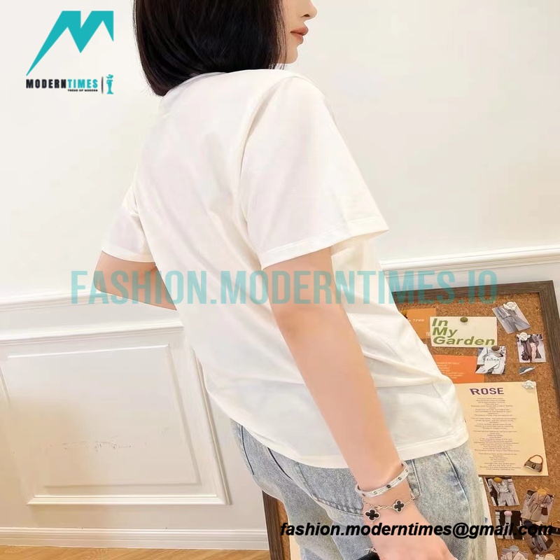 Prada - 23SS Small Letter Print Short Sleeve T-shirt