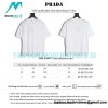 Prada - 23SS Small Letter Print Short Sleeve T-shirt